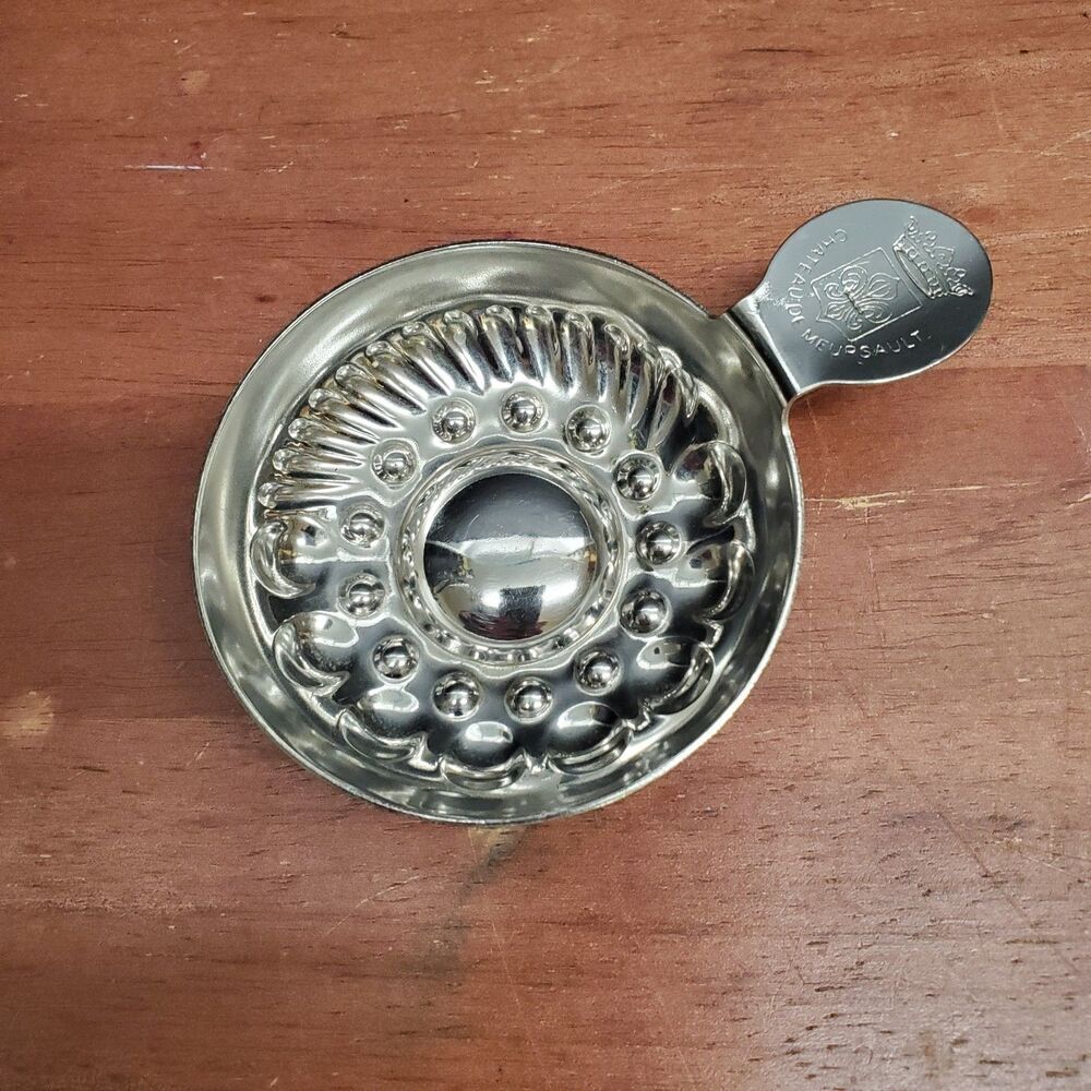 CHATEAU DE MEURSAULT Tastevin Wine Tasting Cup Stainless Steel